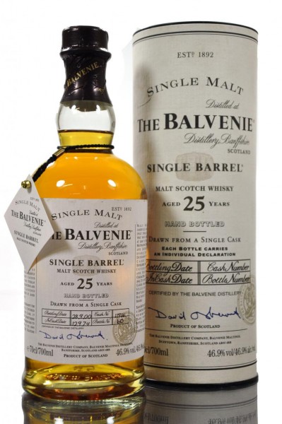 balvenie 25 yr single barrel old hagyományos oak cask)