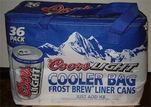 Coors Light Beer Official KOOLIT COOLER Tote Bag w Handle USA Brewery  Vintage