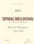 Spring Mountain Vineyard Cabernet Sauvignon Napa Valley - Spring Mountain Cabernet Sauvignon 2019
