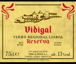 Caves Vidigal - Vinho Regional Lisboa Reserva 2016 (750)