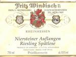 Weingut Fritz Windisch - Niersteiner Auflangen Riesling Spatlese 2017 (750)